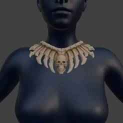 ☠️ Necromancer Skeleton Gorget