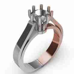 Open Close Engagement  Ring