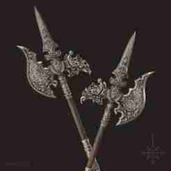 Ornamental Halberd, fantasy weapon