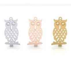 owl free gold pendant