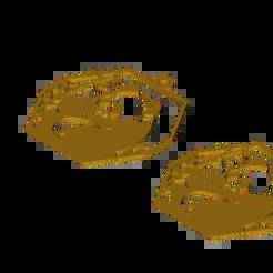 Panda Bear Bamboo Hexagon Pendant Art