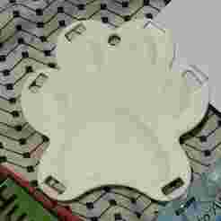 Pawprint Furry Badge Holder