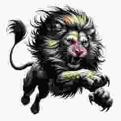 Pouncing Lion stl