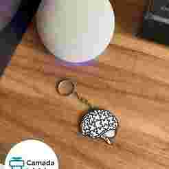 Psychology Keychain - Brain