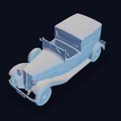 Renault Nervastella Binder – Easy Print STL, 1932 Luxury 8-Cylinder Sedan Model