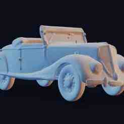 Renault Viva Grand Sport – Easy Print STL, 1935 Aerodynamic Luxury Sedan
