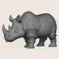 Rhino Print Ready 3D Model