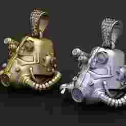 ROBBOT FACES PENDANT 3d printable model