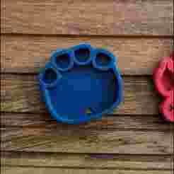 Safari Animals Footprint Keychain