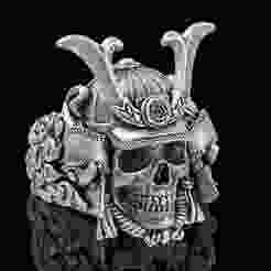 Samurai Skull Ring