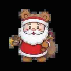 Santa Claus in Winnie the Pooh costume