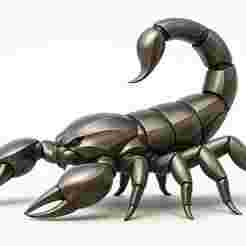 Scorpion Titan - Futuristic metal sculture