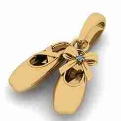 Shoe Pendant with Bow