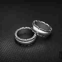 Silver Ring With Patterns 3D Model