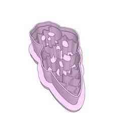 Skull Ice Cream Stacked Cone Clay Cutter - 35mm