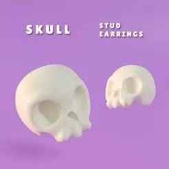 SKULLS - STUD EARRINGS