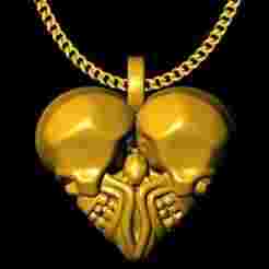 skulls pencant charm