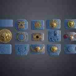 Space Marine Belt Buckles