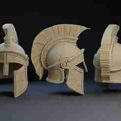 Spartan Corinthian Helmet STL