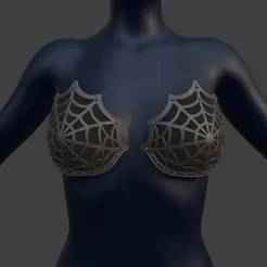 🕸️ Spider Web Bra Cups