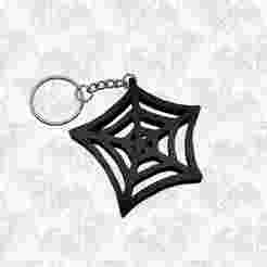 Spider Web Keychain