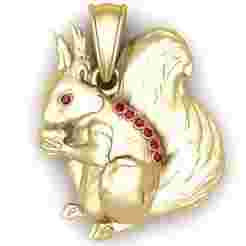 Squirrel Pendant 3D  printable Model