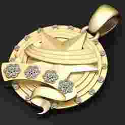 STAR GOLD PENDANT 3d printable model