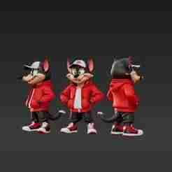Streetwear Cartoon Devil Figure - Multi-Part Model for Easy Printing