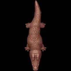 Textured Alligator pendant