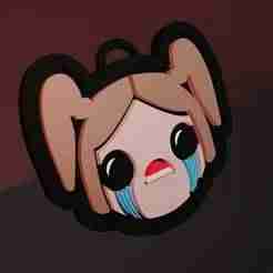 the binding of isaac - bethany face keychain