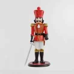 Traditional Nutcracker Soldier 3D | Classic Christmas Decor STL Model |