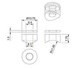 Tri Walker brace spacer and washer