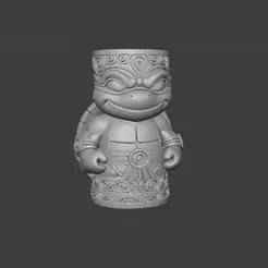 Tribal Ninja Turtle Key Chain