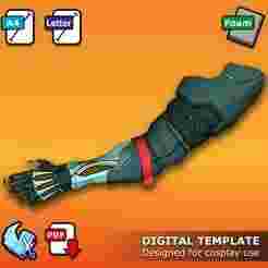 Trigun Vash Stampede Arm - Pepakura 3D Template