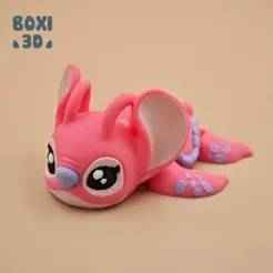 TURTLE ANGEL - FLEXI - ARTICULATED - CUTE-PRINT IN PLACE