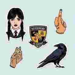 Wednesday Fan Keychain MEGA SET 🖤 - 5 Designs