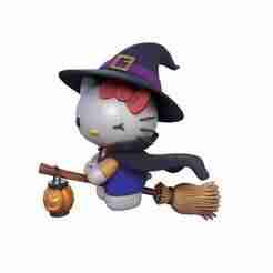 Witch Hello Kitty Statue