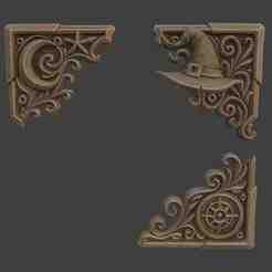 Witchbook Book Decoration Corners