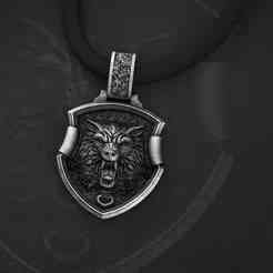 Wolf Pendant 3D Model