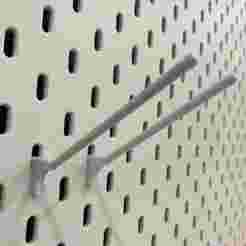 Ikea pegboard hooks modified