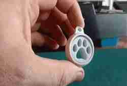 2 Circle Fidget Keychain Paw