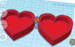 Kalp Şeklinde Mücevher Kutusu