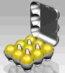 egg container size M 9 pcs.