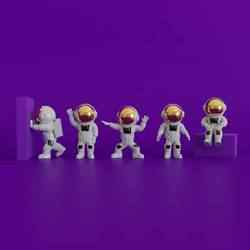 ASTRONOT FIGÜRLERI 5 MODEL 🌌👨‍🚀 🚀