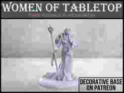 Elf Büyücü Kadın - Masaüstü Minyatür