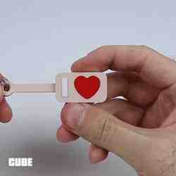 I LOVE YOU Anahtarlık | Yerinde Baskı