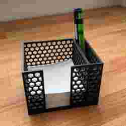 note block stand with pen compartment