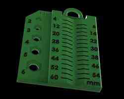 VİDA VE SOMUN ÖLÇÜMÜ - METRİK 60MM / 6MM