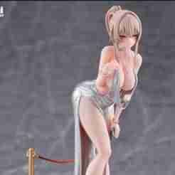 3D Anime Girl Figurine