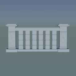 3D Stone balustrade